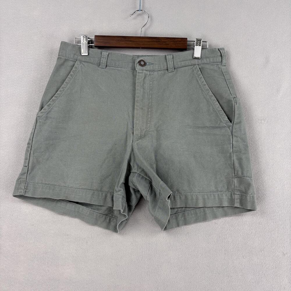 Vintage Patagonia Stand Up Shorts Mens 32 Green Organic Cotton Canvas Chino 4.5"